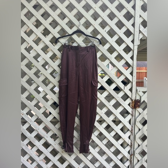 Aritzia Babaton Refined Satin Cargo Pant - Picture 3 of 9